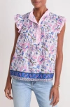 Vineyard Vines Thalia Flutter Sleeved Top