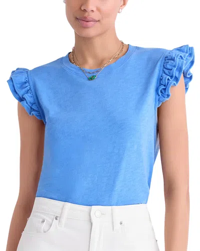 Vineyard Vines Flutter Top In Blue