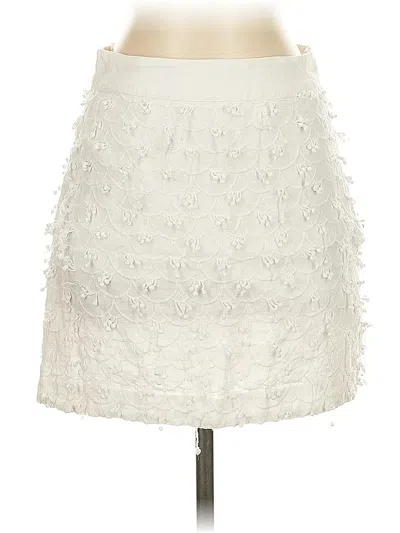 Pre-owned Vineyard Vines Formal Skirt In White