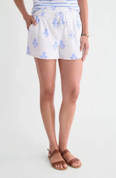 Vineyard Vines Frankie Gauze Pull-on Shorts In White