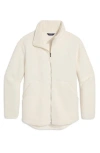 Vineyard Vines Full Zip High Pile Fleece Jacket In White