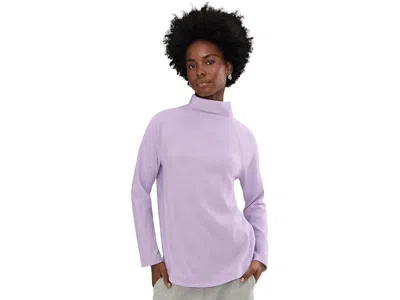 Vineyard Vines Funnel Neck Top In Purple