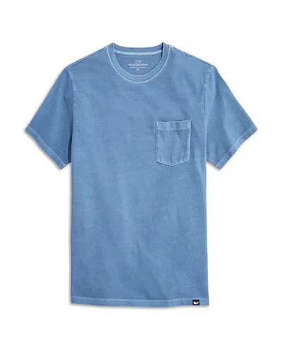 Vineyard Vines Garment Dyed Surf Pocket T-shirt In Blue