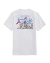 Vineyard Vines Golf Swing Graphic T-shirt In White