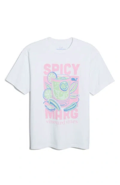 Vineyard Vines Graphic Boyfriend T-shirt In White