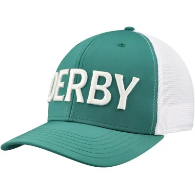 Vineyard Vines Green Kentucky Derby Trucker Adjustable Hat In Hunter Green