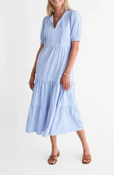 Vineyard Vines Harbor Midi Dress In Blue