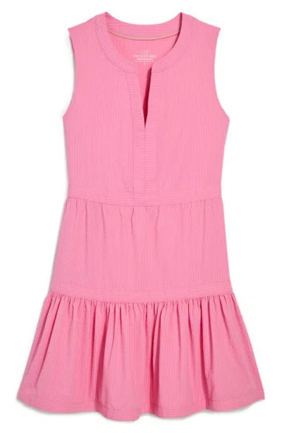 Vineyard Vines Harbor Seersucker Sundress In Pink