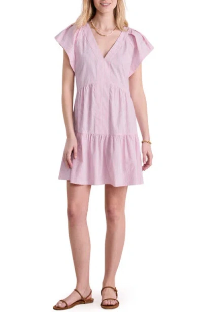 Vineyard Vines Harbor Tiered Ruffle Dress In Pink