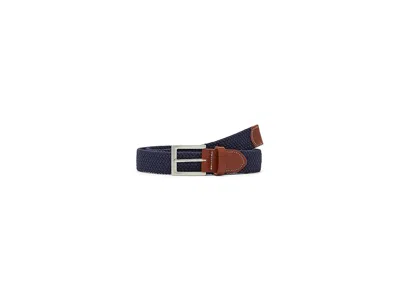 Vineyard Vines Heritage Bungee Belt Men's Belts Nautical Navy: Xl, Polyester/rubber In Blue