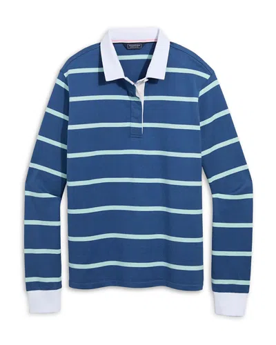Vineyard Vines Heritage Striped Rugby Shirt In Navy Stripe
