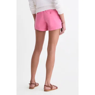 Vineyard Vines Herringbone Stretch Cotton Shorts In Pink