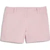 Vineyard Vines Herringbone Stretch Cotton Shorts In Pink Dogwood