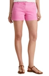 Vineyard Vines Herringbone Stretch Cotton Shorts In Black Raspberry