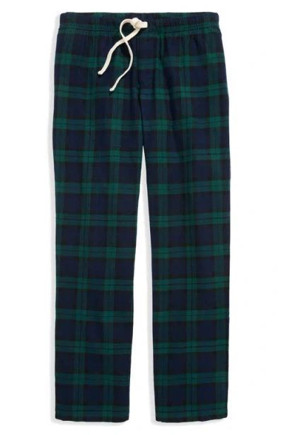 Vineyard Vines Holiday Print Flannel Lounge Pants In Blue