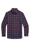Vineyard Vines Jethro Plaid Tech Twill Button-up Shirt In Blue