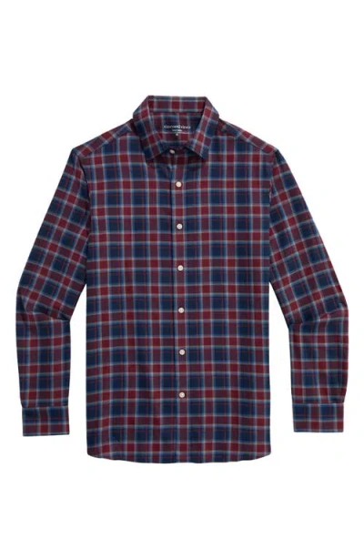 Vineyard Vines Jethro Plaid Tech Twill Button-up Shirt In Blue