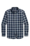 Vineyard Vines Jethro Plaid Tech Twill Button-up Shirt In Blue