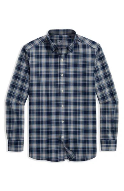 Vineyard Vines Jethro Plaid Tech Twill Button-up Shirt In Blue
