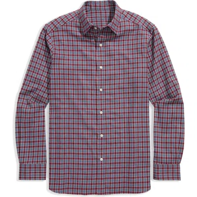 Vineyard Vines Kendrick Plaid Tech Twill Button-up Shirt In Red