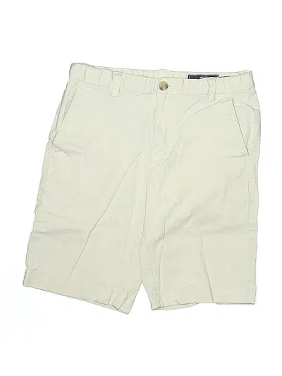 Pre-owned Vineyard Vines Kids' Khaki Shorts In White