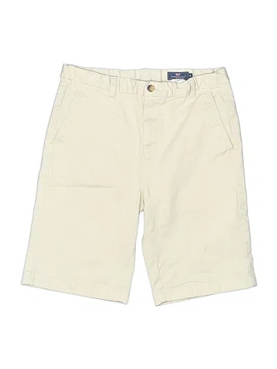 Pre-owned Vineyard Vines Kids' Khaki Shorts In White