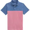 Vineyard Vines Kids' Americana Stripe Sankaty Performance Polo