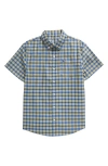 Vineyard Vines Kids' Arawak Graphic T-shirt In Honey Plaid