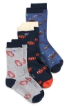 Vineyard Vines Kids' Assorted 3-pack Thanksgiving Icons Socks In Multi