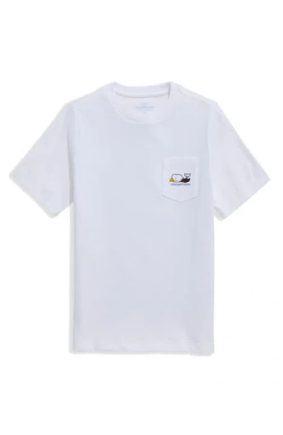 Vineyard Vines Kids' Bald Eagle Whale Pocket Graphic T-shirt In Multi