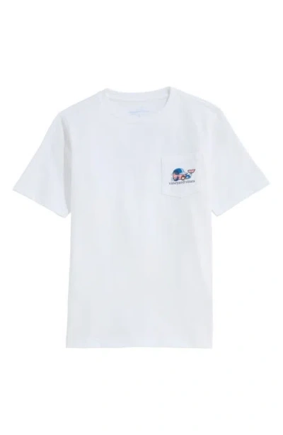 Vineyard Vines Kids' Baseball Catcher Cotton Graphic Pocket T-shirt