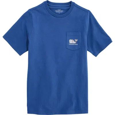 Vineyard Vines Kids' Beach Day Whale Graphic Cotton T-shirt In Blue