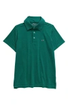 Vineyard Vines Kids' Bradley Stripe Stretch Polo In Seaswell/nautnavy
