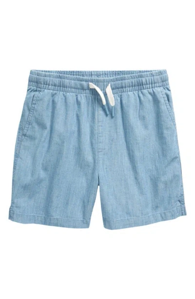 Vineyard Vines Kids' Chambray Pull-on Shorts In Coastline