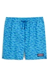 Vineyard Vines Kids' Chappy Swim Trunks In Blue