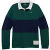 Vineyard Vines Kids' Colorblock Rugby Shirt In Green