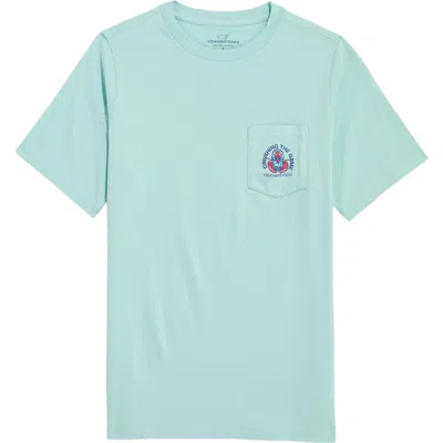 Vineyard Vines Kids' Crushing Lobster Pocket Graphic T-shirt In Blue