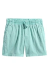 Vineyard Vines Kids' Print Pull-on Chino Shorts In Aqua Haze