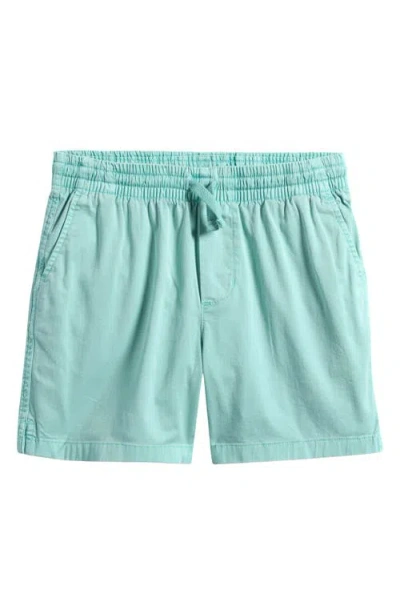Vineyard Vines Kids' Print Pull-on Chino Shorts In Aqua Haze
