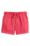 Vineyard Vines Kids' Print Pull-on Chino Shorts In Sailors Red
