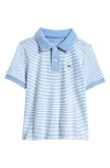 Vineyard Vines Kids' Edgartown Piqué Performance Polo In Club Blue