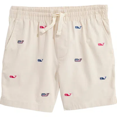 Vineyard Vines Kids' Embroidered Pull-on Shorts In Neutral