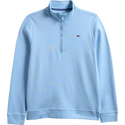 Vineyard Vines Kids' Exclusive Half Zip Pullover In Blue
