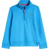 Vineyard Vines Kids' Exclusive Half Zip Pullover In Scuba Blue