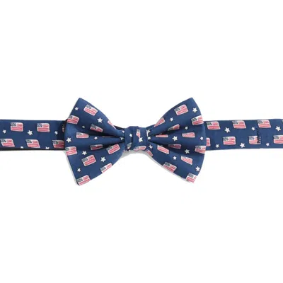 Vineyard Vines Kids' Flag Pre-tied Bow Tie In Blue