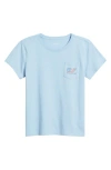 Vineyard Vines Kids' Flag Whale Pocket T-shirt In Blue