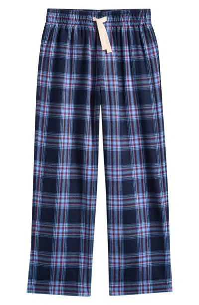 Vineyard Vines Kids' Flannel Lounge Pants In Blue Blazer Plaid