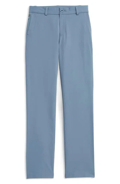 Vineyard Vines Kids' Flat Front Performance Chinos In Blue