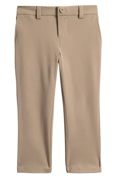 Vineyard Vines Kids' Flat Front Performance Chinos In Khaki