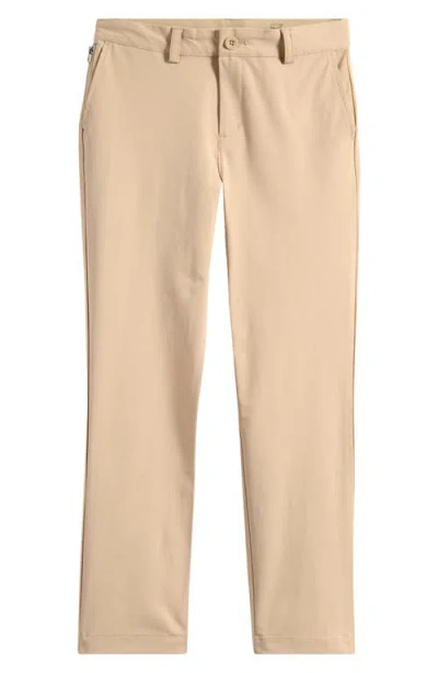 Vineyard Vines Kids' Flat Front Performance Chinos In Sand